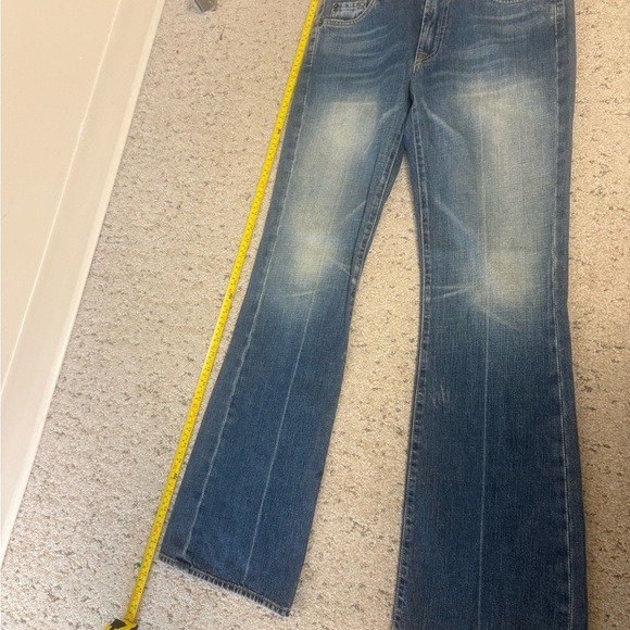 7 For All Mankind size 29 classic EUC MINT Women's Boot Cut Jeans in Faded Blue - Picture 15 of 15